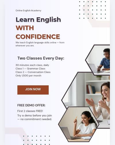 online English tutor available