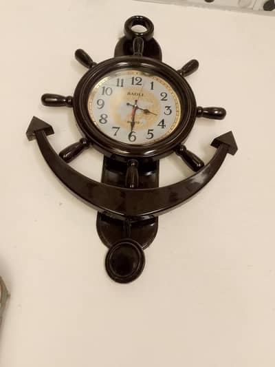 clock and showcase