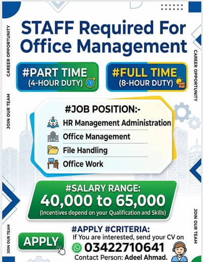 staff requirement office management