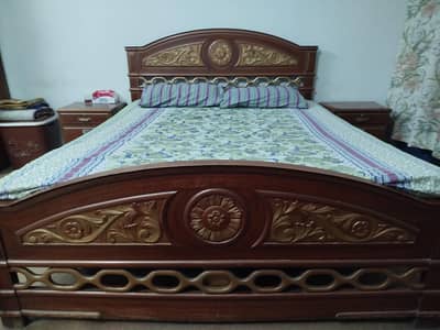 Double bed with Spring matress