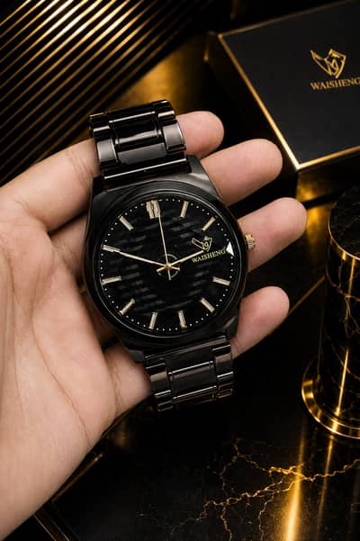 black premium watch