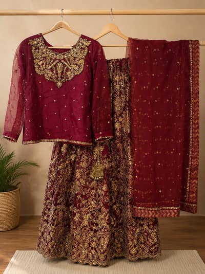 Lehenga and choli 3 piece suit New Sharara