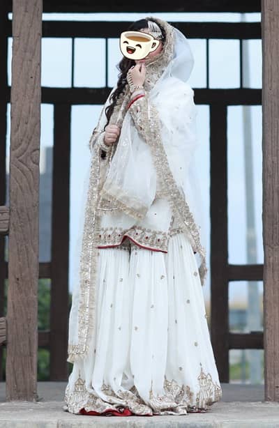 Bridal Nikkah Gharara Set - Available for Use / Function Wear