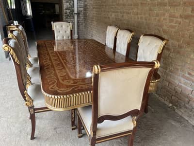 8 Chairs Royal Dinning For Sale