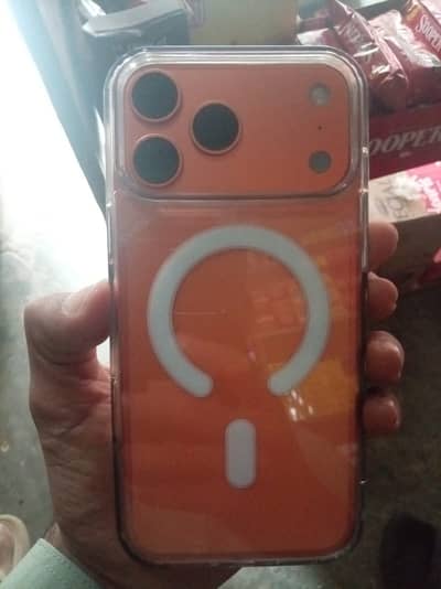 iPhone 17 pro max 256gb orange complete box just 20 days use