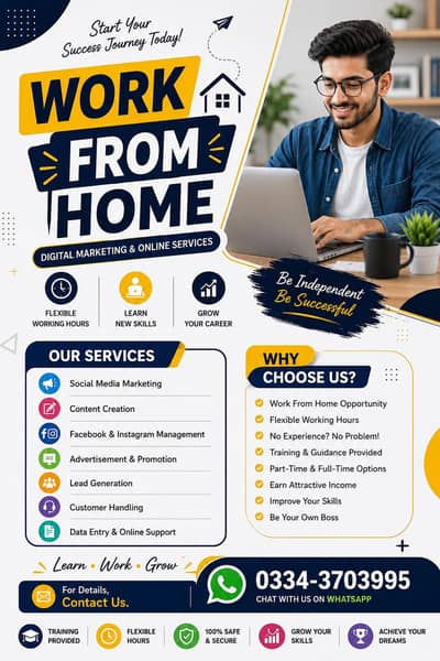 Work From Home | Digital Marketing & Online Services