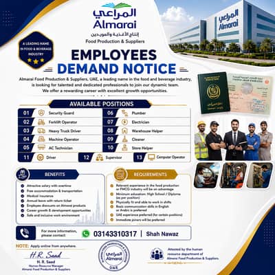 Jobs in Lahore , Driver jobs , Bike Rider Jobs , Saudia Work Visa job
