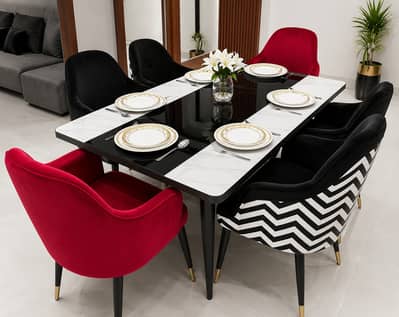 restaurant furniture | modern dining table set | iron steel chair tabl