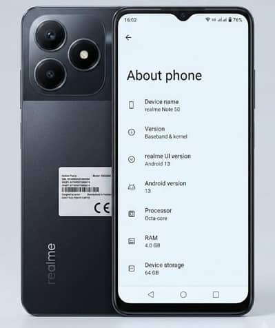 Realme Note 50 – 4GB/64GB | PTA Approved