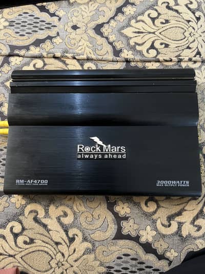 Rock Mars amplifier and pioneer woofer