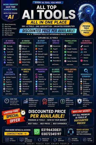 Ai All Tools Avaliable