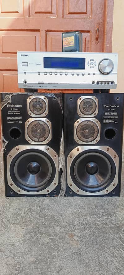 Technics SB-D5000 Speakers with Onkyo TX-SA604 Receiver