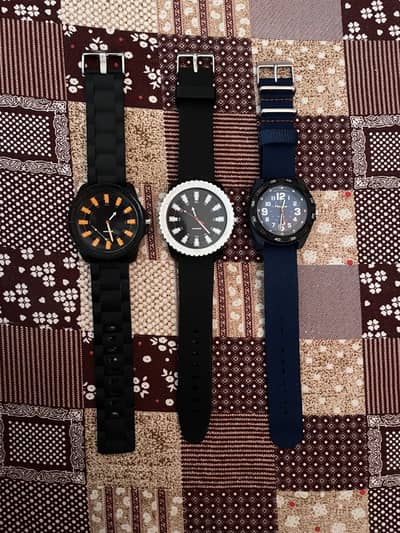 3x Men's Stylish Wristwatches Lot – Unbeatable Price | COD Available
