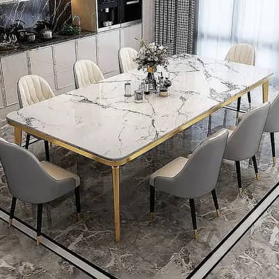 cafe & restaurant furniture | metal steel chair | 6 seater dining set