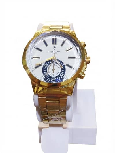 GOLDEN CRYSTAL TIME WATCH