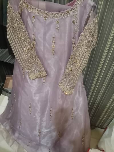 Heavy hand embroidery Zari work maxiii / formal use