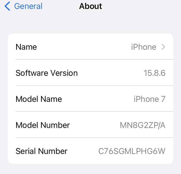 Apple iPhone 7 6