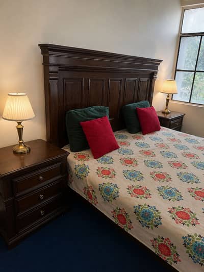 Wooden bed | solid heavy wooden bed