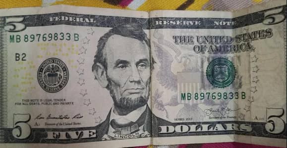 5$ Dollar Note