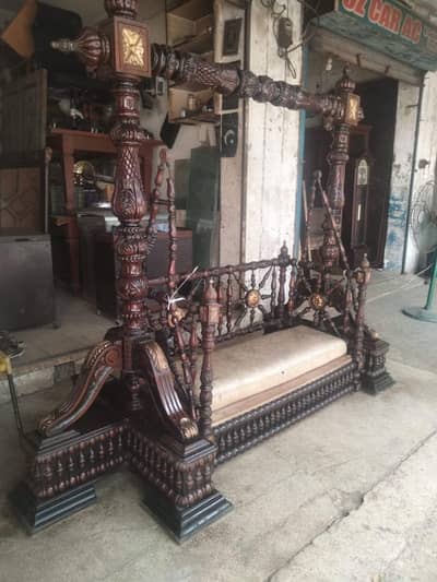 solid antique wooden swing sheesham rosewood Jhoola  solid
