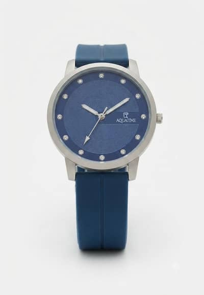 Mens analog blue wrist watch