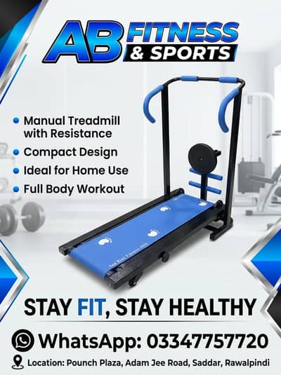 brand new Manual treadmill with rollers and twister exercise machine