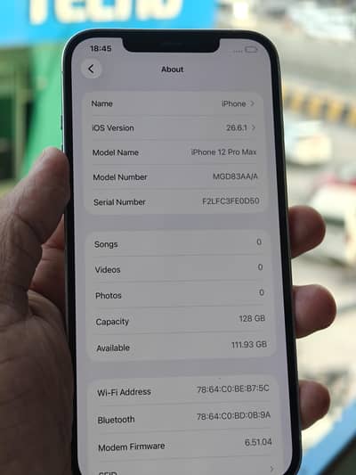 iphone 12 pro max 128GB non PTA