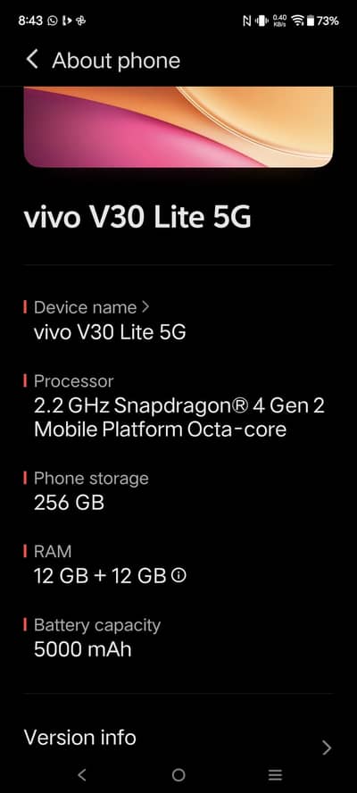 Vivo V30 Lite