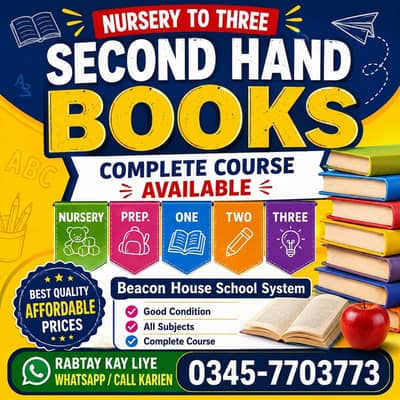  BEACONHOUSE SCHOOL SYSTEM – SECOND-HAND BOOKS AVAILABLE! 