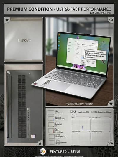 Lenovo IdeaPad Slim 5x Snapdragon X Plus / 16GB DDR5 / 1TB SSD / AI