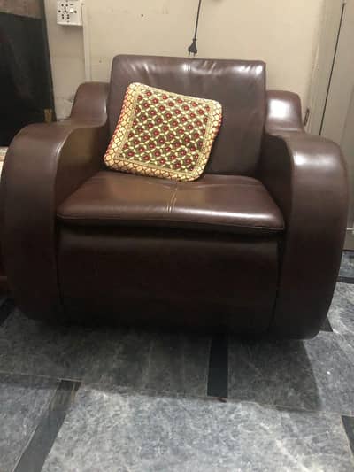 Leather Elegant 5 Seater Sofa Set
