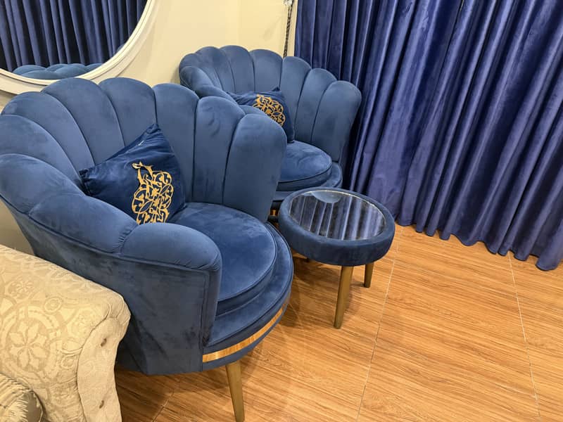2 sofas with table 2