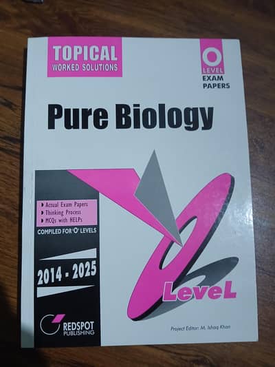Redshot OLevel Pure Biology Topical Worked Solutions(2014-2025)-Unused