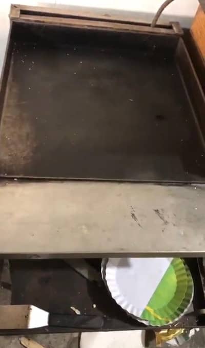 Hot plate for shawarma steel