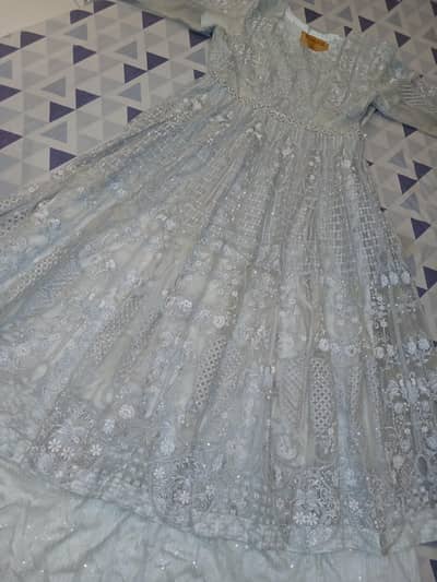 Elegant Embroidered Formal Dress – Worn Once at Walima