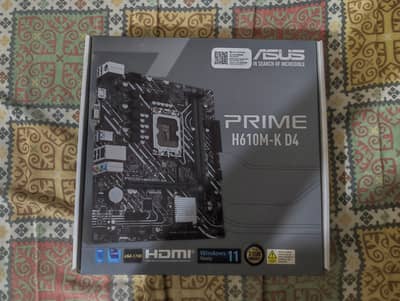 i5 12400F + Asus H610M-K D4 Motherboard + 16GB DDR4 3200MHz RAM Combo