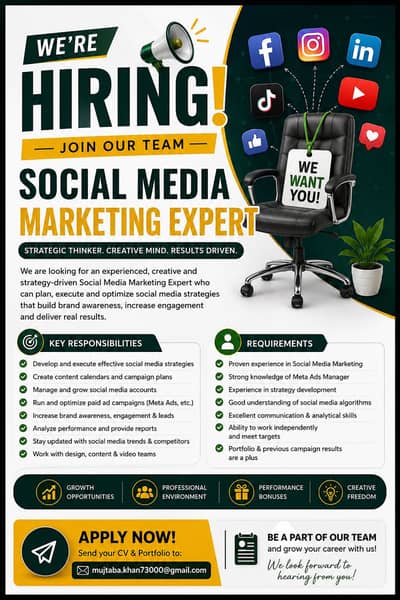 Need a Social Media Marketing Manager