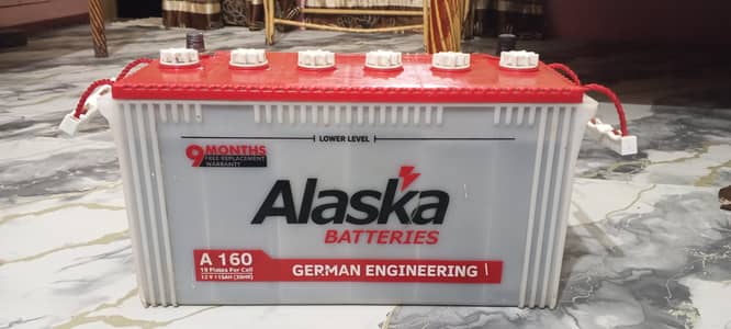 Alaska 19 plate 12v 115Ah Lead Acid battery