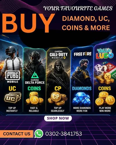 All games uc diamonds coins available