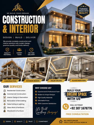 Construction, House Build, Interior work , Building Work , Renovation,