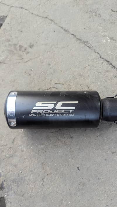 SC Project Exhaust with bend pipe for CD 70 and 100