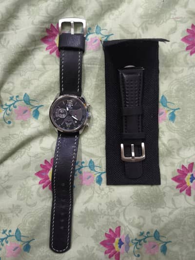 Benyar black strap watch