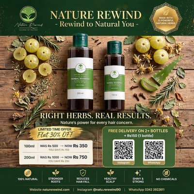 Nature Rewind Herbal Hair Medicine Shampoo