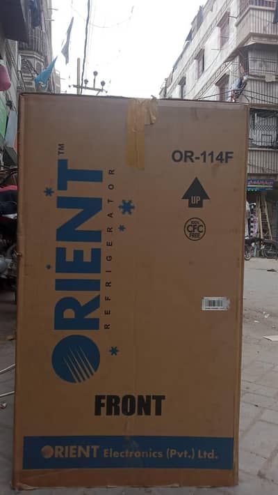 Orient refrigerator double door. bedroom fridge