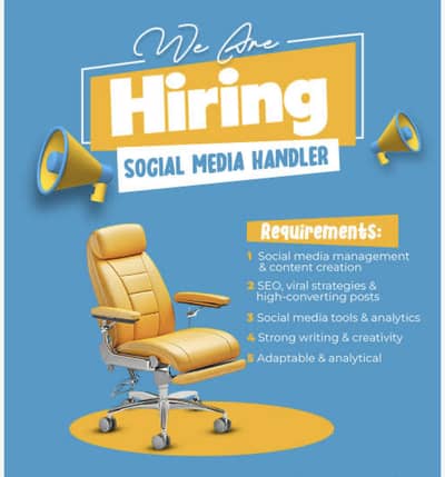 We required female staff for social media handling and content created