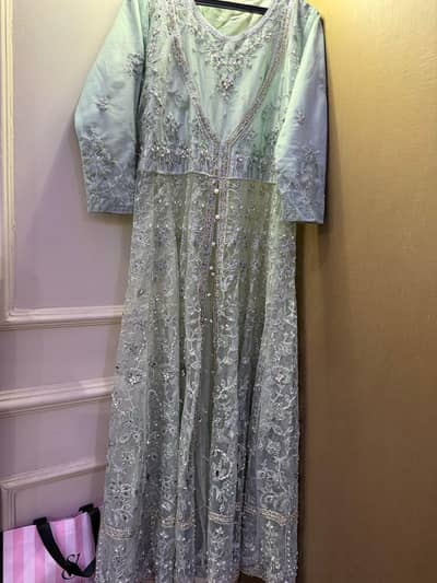 medium size maxi  with coat and dupata