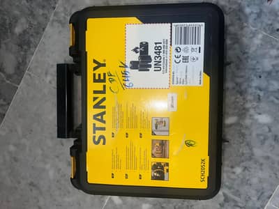 Original stanley 18v cordless drill kit. ( qatar import SCH20S2k-B5)