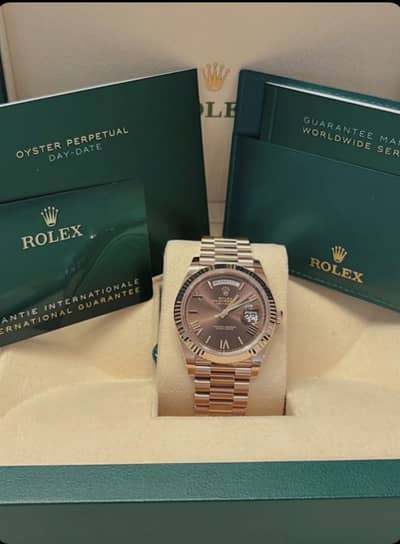 Premium Rose Gold Classic Automatic Watch – Chocolate Dial