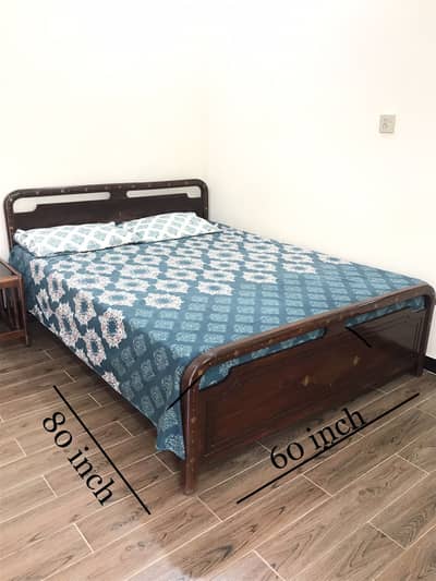 High quality wooden bed with mattress