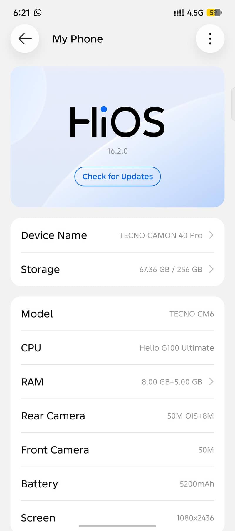 Tecno CAMON 40 Pro 4